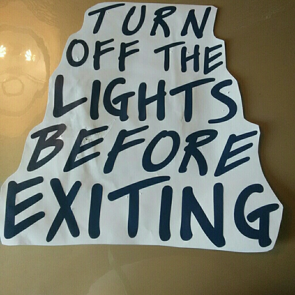 Lights Off Wall Decal